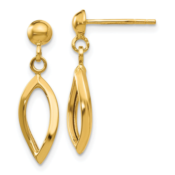 14k Post Dangle Earrings-TL899