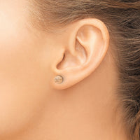 14K Rose Gold 6mm Ball Post Earrings-TL907R