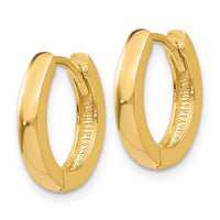14k Round Hinged Hoop Earrings-TM607