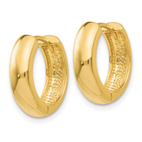 14k Round Hinged Hoop Earrings-TM610