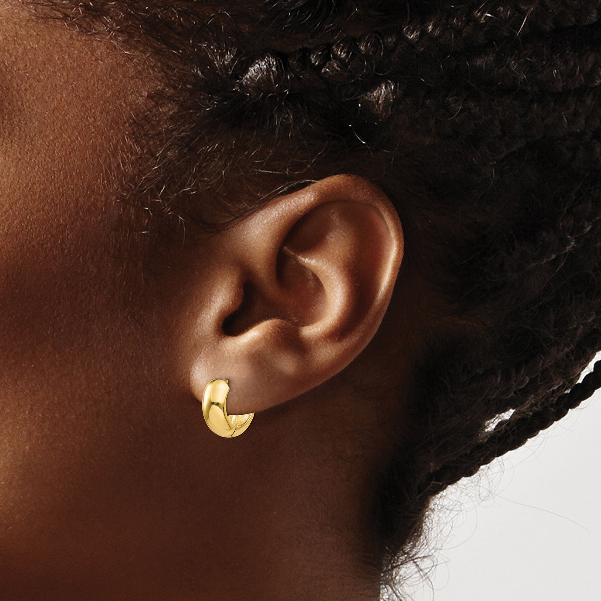 14K Hinged Hoop Earrings-TM613
