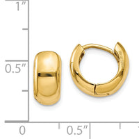 14K Hinged Hoop Earrings-TM613