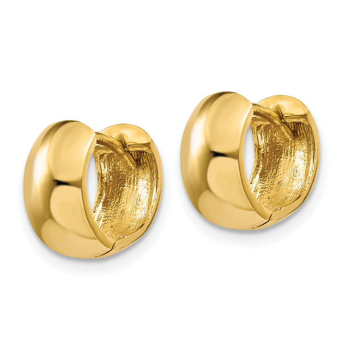 14k Round Hinged Hoop Earrings-TM614