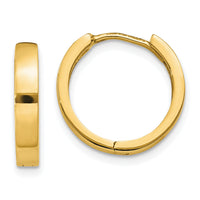 14k Round Hinged Hoop Earrings-TM624