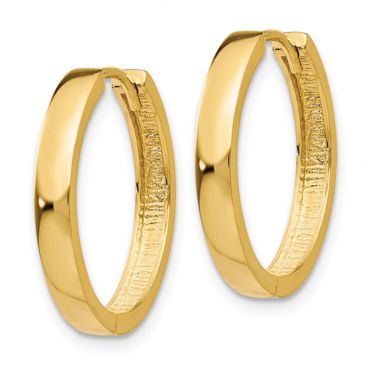 14K Hinged Hoop Earrings-TM629