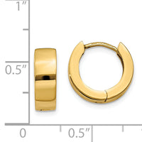 14K Hinged Hoop Earrings-TM632