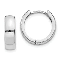 14k White Gold Hinged Earrings-TM633
