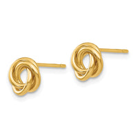 14k Polished Knot Post Earrings-TM707