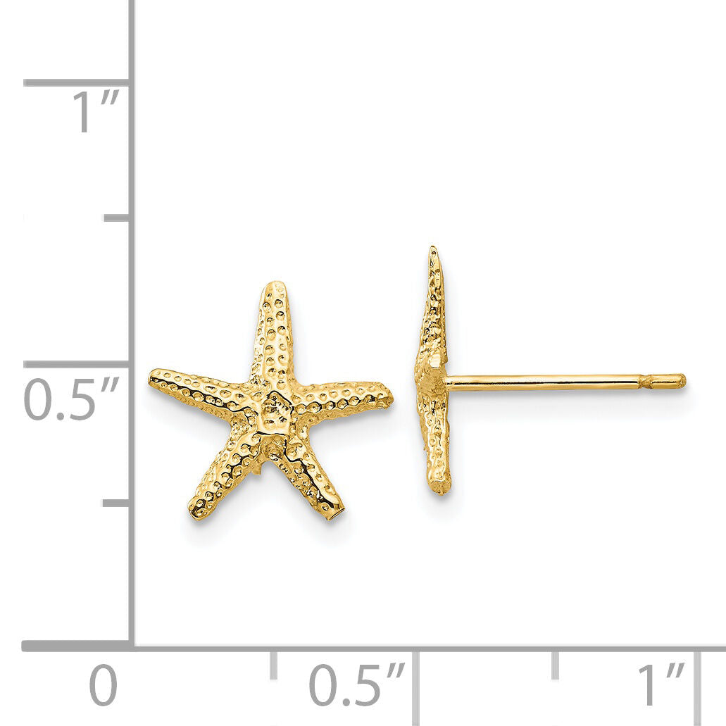 14k Starfish Post Earrings-TM766