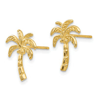 14k Palm Tree Post Earrings-TM774