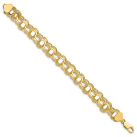 14k Triple Link Charm Bracelet-TO668-8