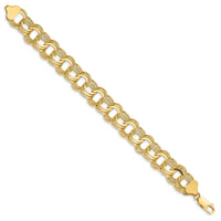 14k Triple Link Charm Bracelet-TO669-7