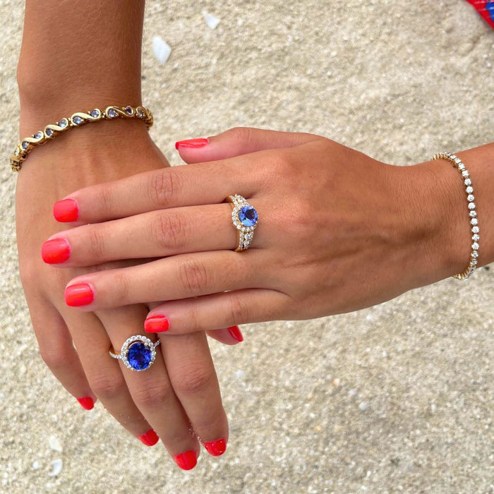 TANZANITE & DIAMOND RINGS