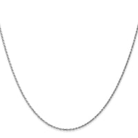 14k WG 1.15mm D/C Machine-made Rope Chain-W010-14