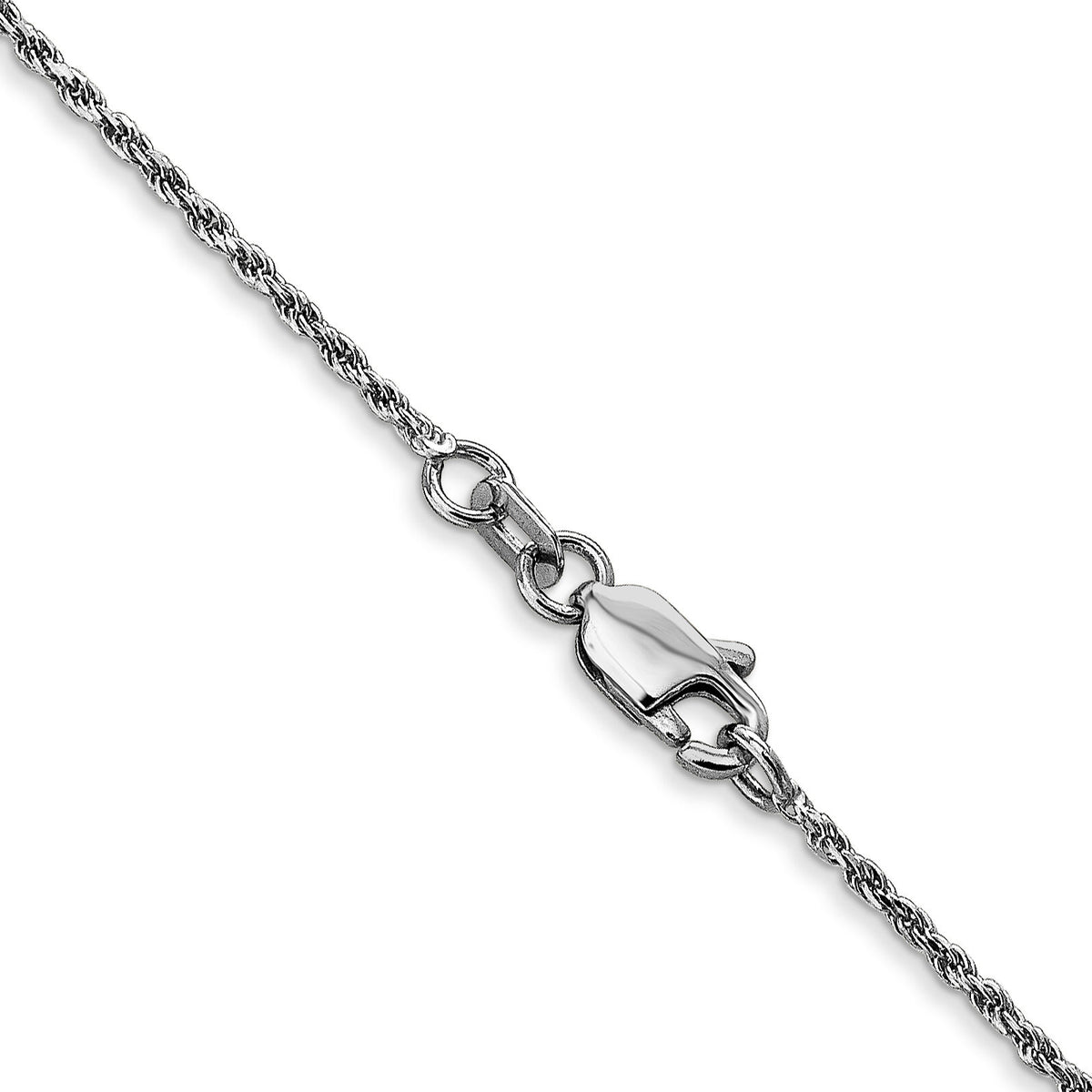 14k WG 1.15mm D/C Machine-made Rope Chain-W010-16