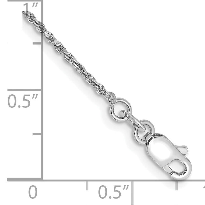 14k WG 1.15mm D/C Machine-made Rope Chain-W010-8