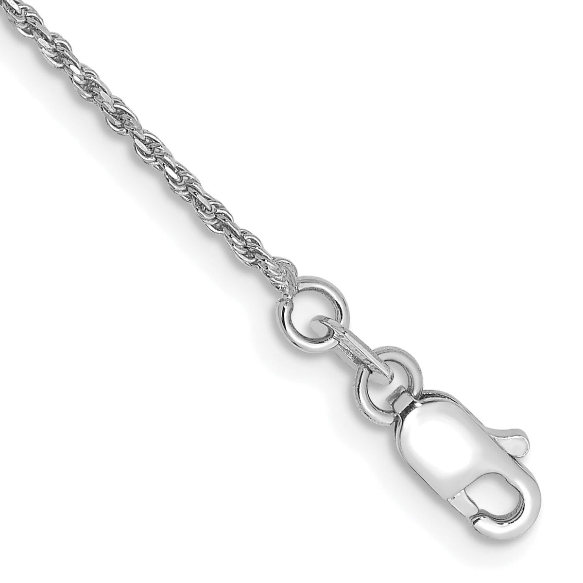 14k WG 1.15mm D/C Machine-made Rope Chain-W010-6