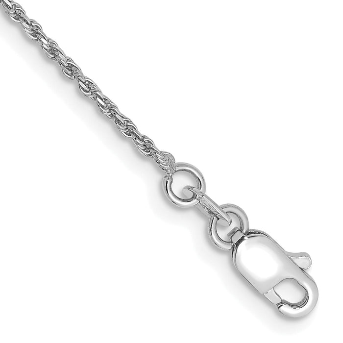14k WG 1.15mm D/C Machine-made Rope Chain-W010-8