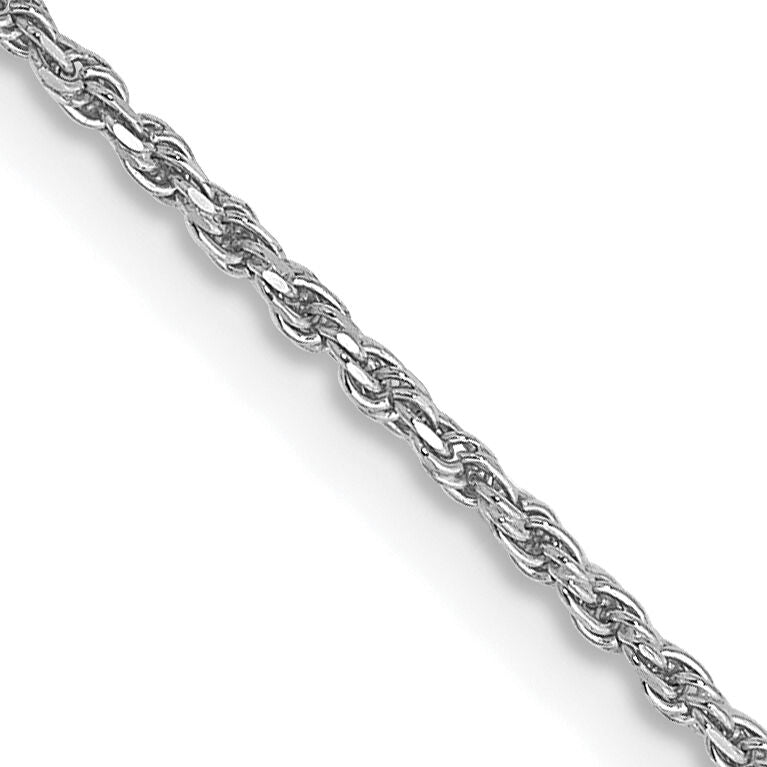 14k WG 1.15mm D/C Machine-made Rope Chain-W010-20