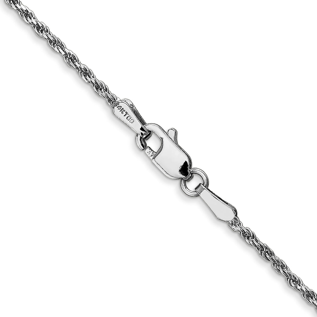 14k WG 1.30mm D/C Machine-made Rope Chain-W012-30
