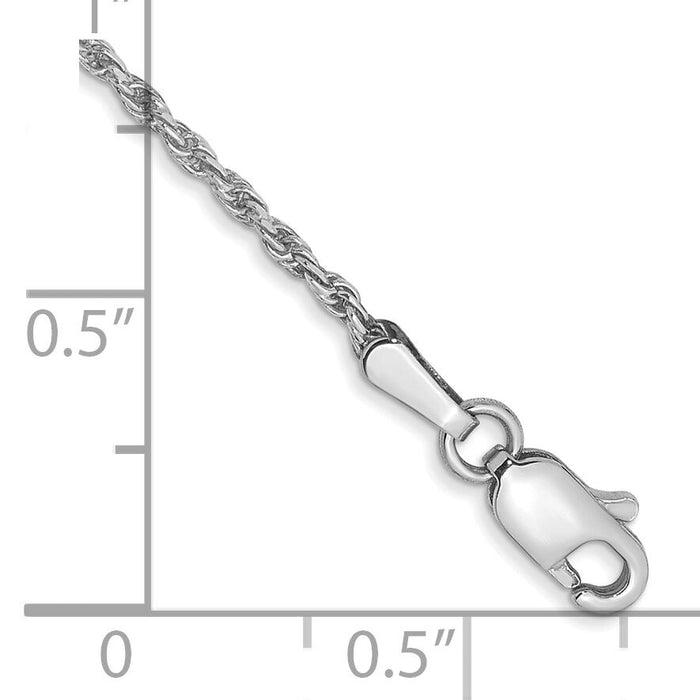 14k WG 1.30mm D/C Machine-made Rope Chain-W012-8