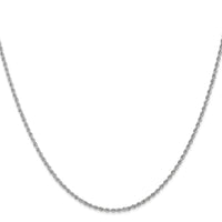 14k WG 1.5mm Regular Rope Chain-W012S-24