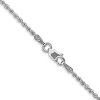 14k WG 1.5mm Regular Rope Chain-W012S-18