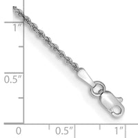 14k WG 1.5mm Regular Rope Chain-W012S-7