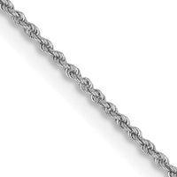 14k WG 1.5mm Regular Rope Chain-W012S-18