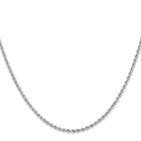 14k WG 2.0mm Regular Rope Chain-W014S-30