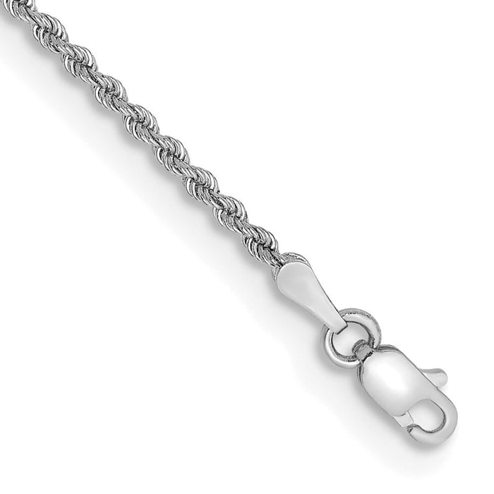 14k WG 2.0mm Regular Rope Chain-W014S-7