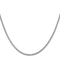 14k WG 2.25mm Regular Rope Chain-W016S-24