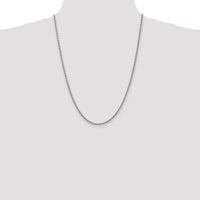 14k WG 2.5mm Regular Rope Chain-W018S-24