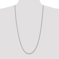 14k WG 2.5mm Regular Rope Chain-W018S-30