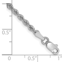14k WG 2.5mm Regular Rope Chain-W018S-8