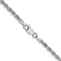 14K WG 2.75mm Regular Rope Chain-W021S-16