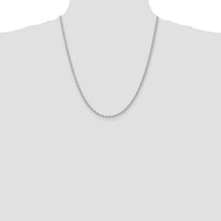 14K WG 2.75mm Regular Rope Chain-W021S-22