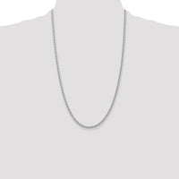 14K WG 2.75mm Regular Rope Chain-W021S-26