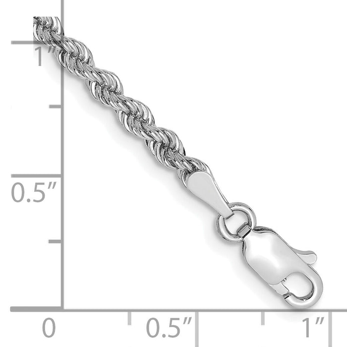 14K WG 2.75mm Regular Rope Chain-W021S-7