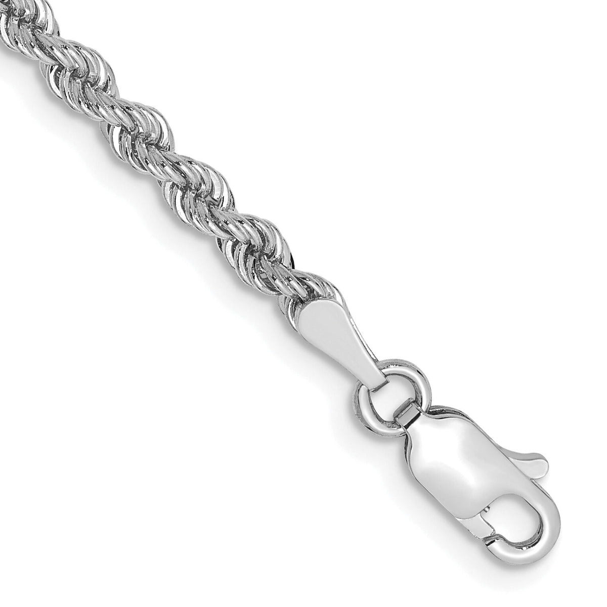 14K WG 2.75mm Regular Rope Chain-W021S-7