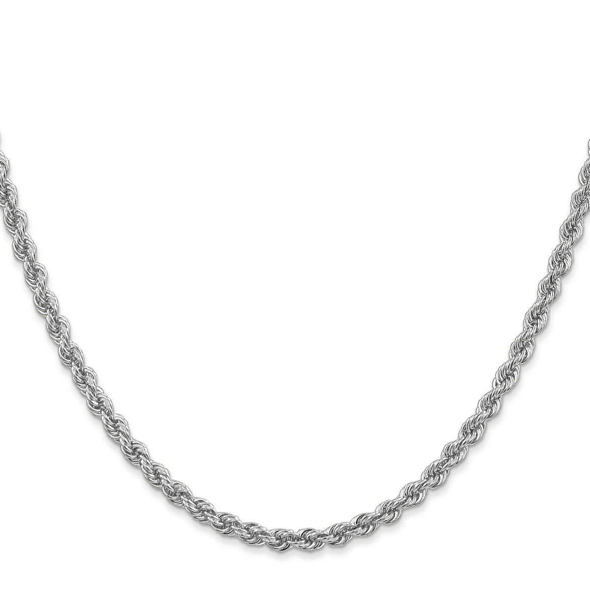 14k WG 3.0mm Regular Rope Chain-W023S-20