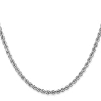 14k WG 3.0mm Regular Rope Chain-W023S-24