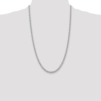 14k WG 3.0mm Regular Rope Chain-W023S-26