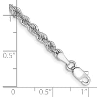 14k WG 3.0mm Regular Rope Chain-W023S-7