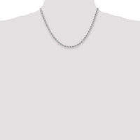 14k WG 4.0mm Regular Rope Chain-W030S-18
