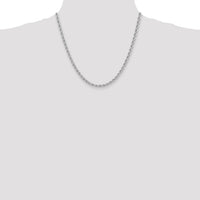 14k WG 4.0mm Regular Rope Chain-W030S-20