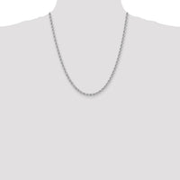 14k WG 4.0mm Regular Rope Chain-W030S-22