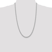 14k WG 4.0mm Regular Rope Chain-W030S-26