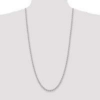 14k WG 4.0mm Regular Rope Chain-W030S-30