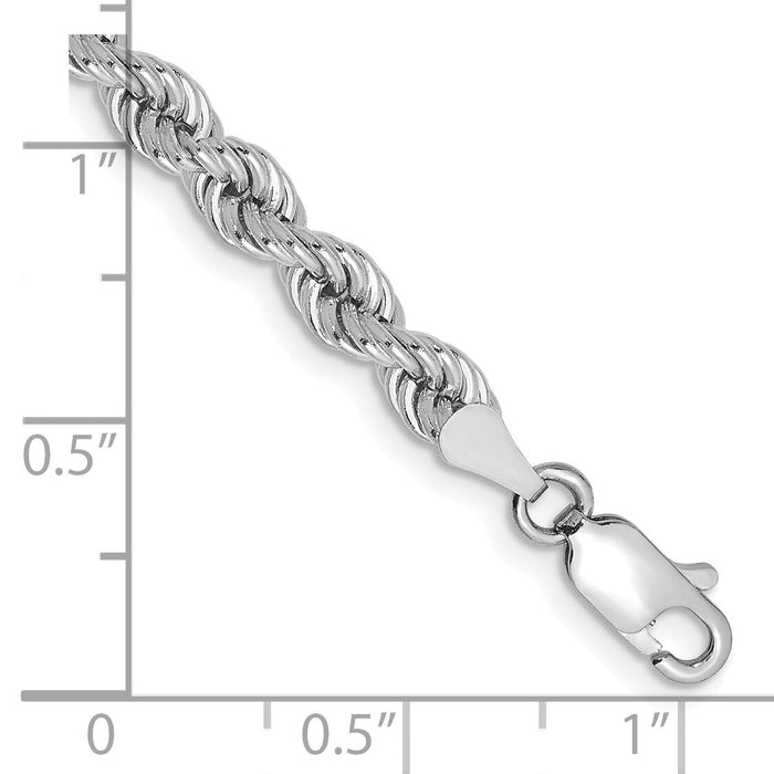 14k WG 4.0mm Regular Rope Chain-W030S-7